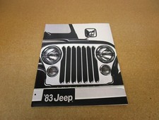 1983 Jeep Wagoneer Cherokee CJ-5 CJ-7 Scrambler Pickup sales brochure BIG 40 pg