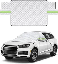 Victoper Windshield Cover for Ice and Snow, Large Foldable Anti-Ice Windshield S