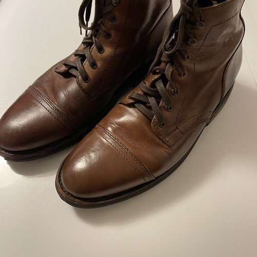 mens brown boots size 9