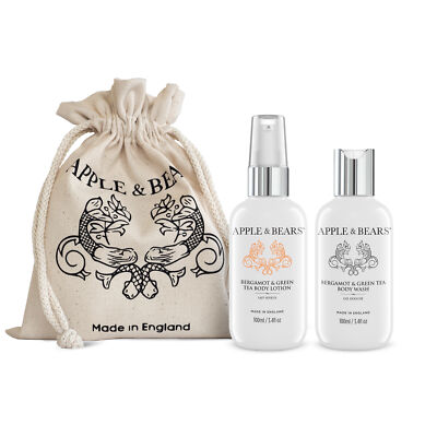 Apple & Bears - Luxury Bergamot & Green Tea Eco Travel Set | 100ml / 3.4 fl oz