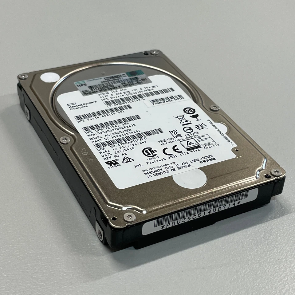 HP EG000300JWBHR 300GB 2.5" SAS HDD 12Gbps 10K RPM Hot Swap Drive 862119-001 - Image 3 of 4