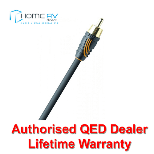 QED Profil Subwoofer Sub Single Phono RCA Kabel Kabel 3m - QE2725 - Bild 2 von 2