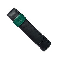 Pelikan Fine Leather Pen Case For 1 Pen, Black/green on sale Pelikan Fine Leather Pen Case For 1 Pen, Black/green on sale