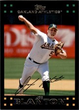2007 Topps Joe Blanton #99 Oakland Athletics