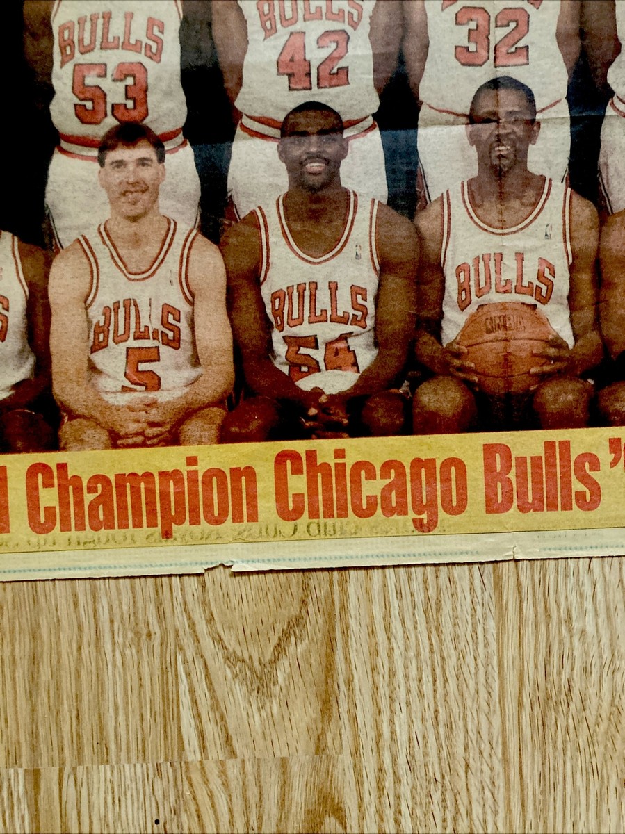 World Champion Chicago Bulls '90-'91 Chicago Sun-Times Pull-out