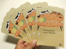 4 Cards DaySpring Christ Religious Encouragement Thanking God for Happy Place