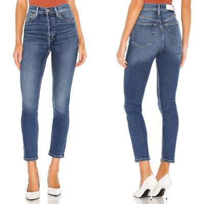 RE/DONE Originals 90s High Rise Ankle Crop in Dark 1 Size 26