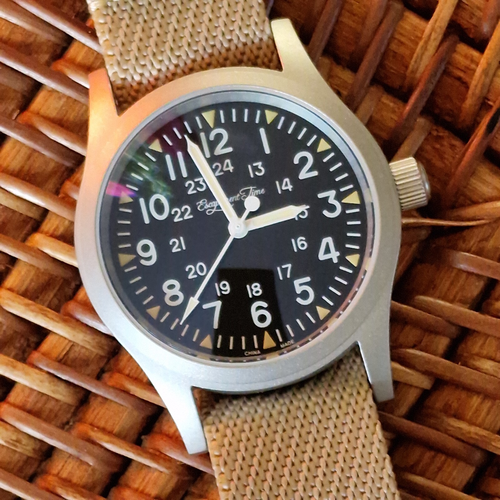 Escapement Time MecaQuartz 38mm Field / Tool / Military Watch