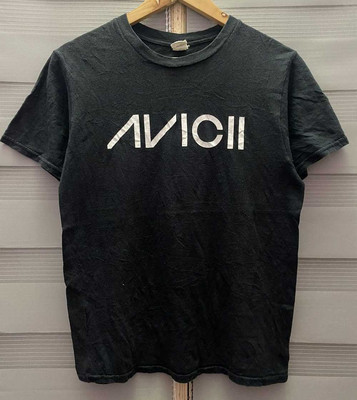 Collection Vintage Avicii Logo Classic Black All Size Shirt AE163