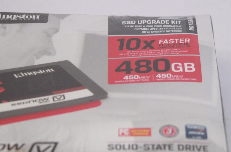 Kingston 480GB Solid State Drive SSD Now 300 V 450MBS Unused - Image 2 of 3