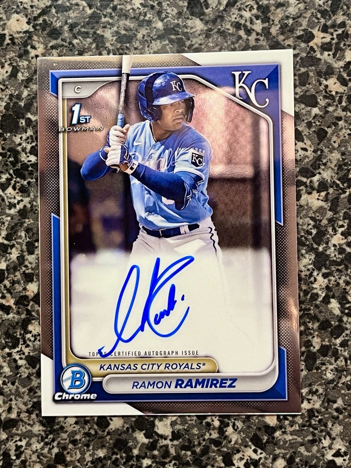 2024 Bowman Ramon Ramirez 1st Chrome Auto #CPA-RRZ KC Royals