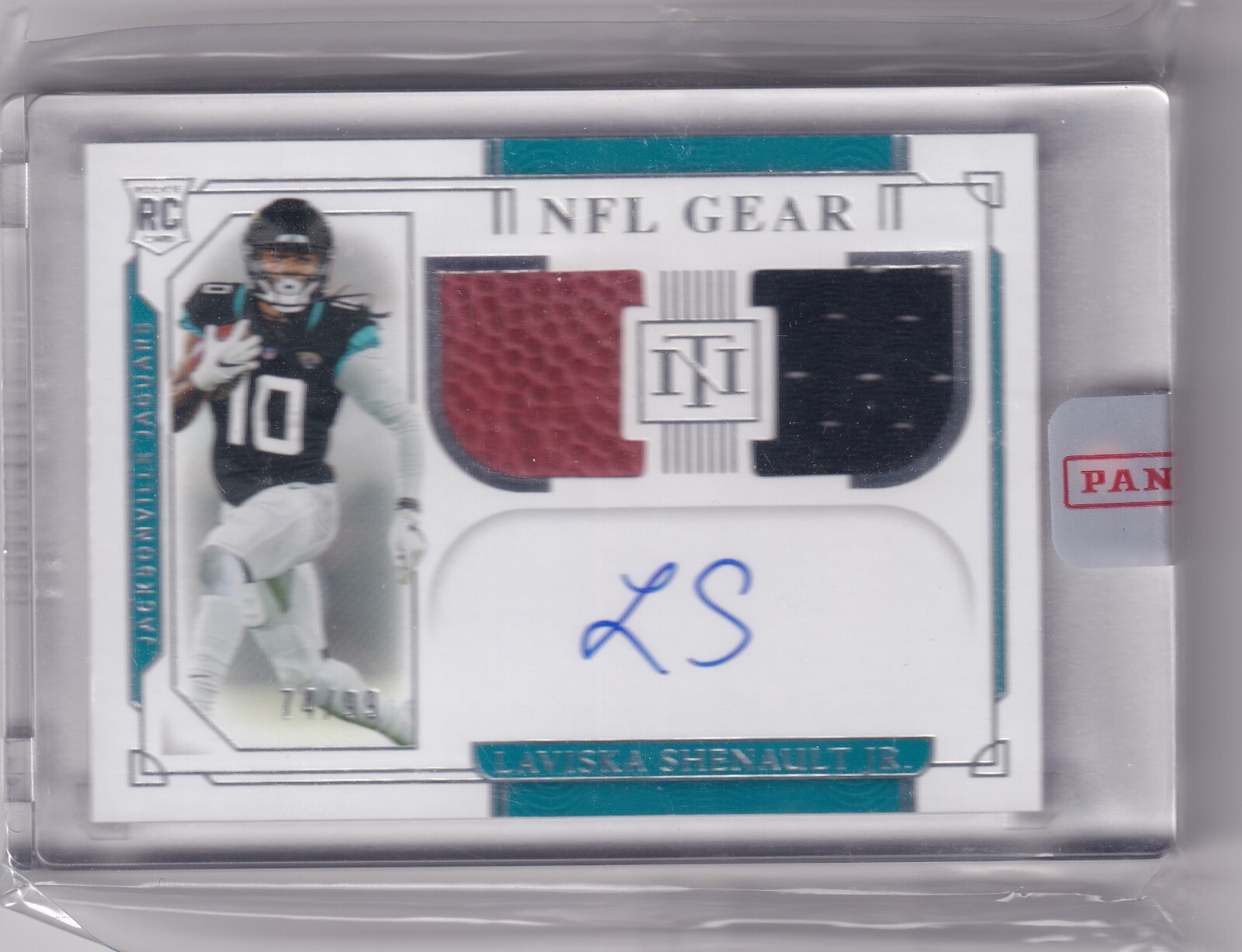 Laviska Shenault Jr 2020 National Treasures Nfl Gear Dual Relic Rc Auto (74/99)