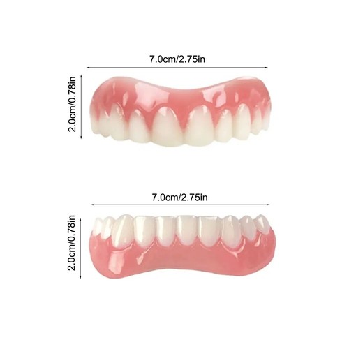 Smile Veneers Snap On falsche Zähne obere untere Zahnprothese gefälschte Zahnabdeckung - Bild 10 von 10