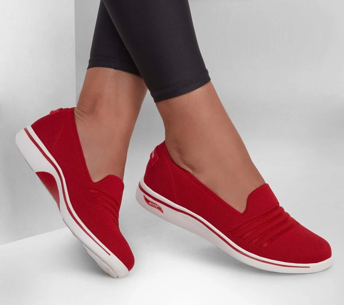 Womens sale red skechers