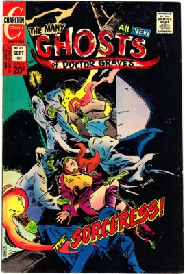 THE MANY GHOSTS OF DR. GRAVES #41 Signed Joe Staton 1973 Charlton Steve Ditko