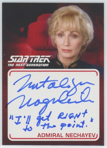 Star Trek #A29 Natalija Nogulich as Admiral Nechayev Hit Insert Autograph Card! - 第 1/2 張圖片