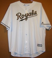 KANSAS CITY ROYALS ERIC HOSMER #35 MEMORIAL DAY MLB Size 2XL JERSEY  