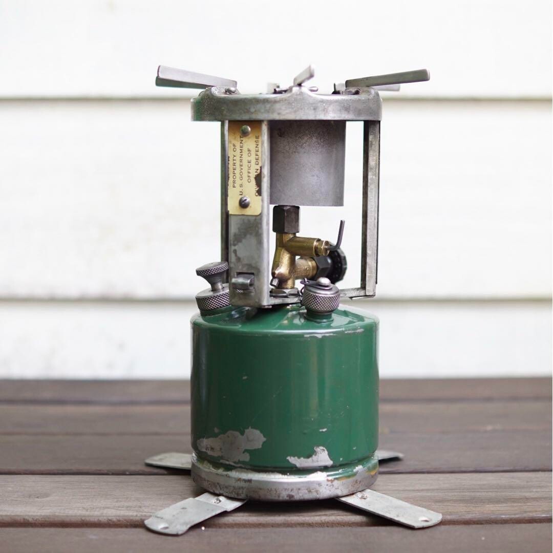Rare 4 legs, Civil Defense!1942 Coleman 520 GI stove from Rare 4 legs, Civil Defense!1942 Coleman 520 GI stove from