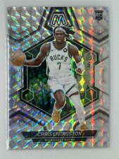 2023-24 Panini Mosaic CHRIS LIVINGSTON Bucks SILVER MOSAIC PRIZM ROOKIE #220