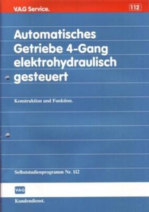 V.A.G. Service Nr. 112 04.1989 Automatisches Getriebe 4-Gang elektrohydraulisch