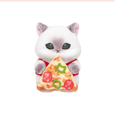mofusand Desktop Plush Toy Fat Pizza Nyan 