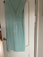 Marc Cain Crossover Dress Size 4 Mint Green
