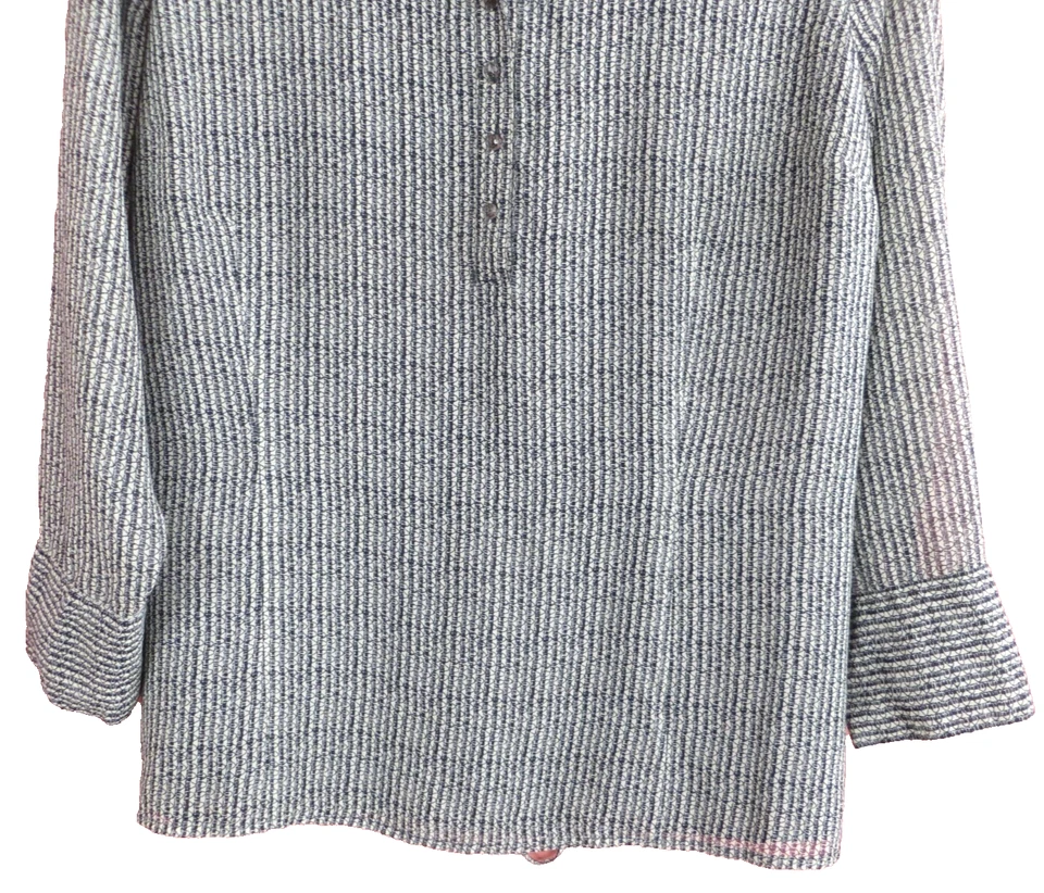 TB11079- JONES WEAR Women's 100% Polyester Blouse Long Sleeve Geometric Size 22W - Image 4 of 4