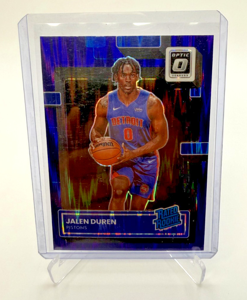 2022-23 Panini Optic Jalen Duren Purple Shock RC #227