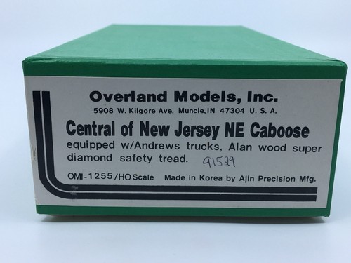 HO Overland Models OMI 1255 Brass New Jersey Central NE Caboose CNJ #91529 - Picture 10 of 10