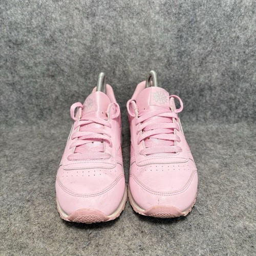 Zapatillas deportivas Reebok Classics Junior para mujer Reino Unido 4 cuero pastel rosa encantador/blanco - Imagen 3 de 10