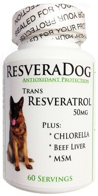 CurEase Resveradog Dog 99 Tran Resveratrol Powder with Argintine Beef Liver, ...