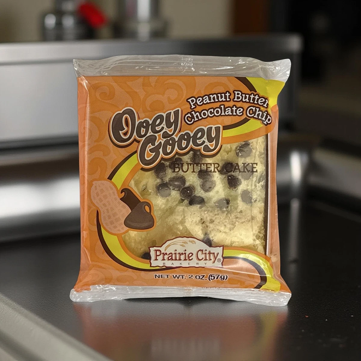 Prairie City Bakery Erdnussbutter Chocolate Chip Ooey Gooey Butterkuchen Packung