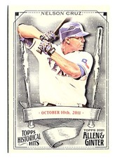 2021 Topps Allen & Ginter #HH-30 Nelson Cruz Historical Hits