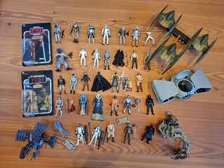 Star Wars Lote 1 HASBRO KENNER Clone Jedi Vehículos etc. 3.75" Figuras de cómic
