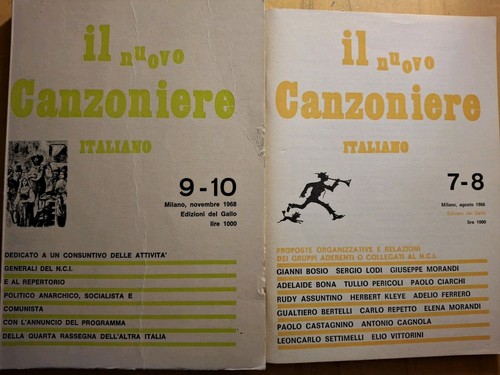 8 VOLUMI IL NUOVO CANZONIERE ITALIANO DA n.1-1962 A n.10-1968 POLITICA PARTITO - Bild 5 von 13