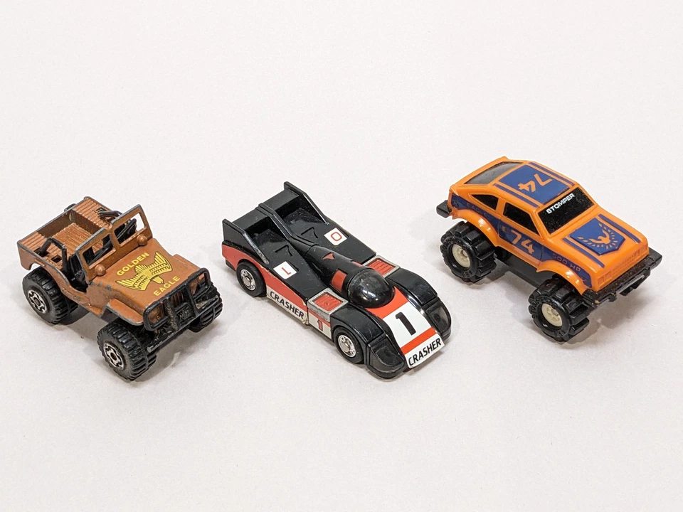 3 Vtg Toy Cars Matchbox Golden Eagle, Bandai Crasher, & Schaper Stomper 74 - Image 2 of 4