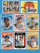 2008 Topps Heritage New York Yankees 1-720 Master Team Set SPs! Black Backs!