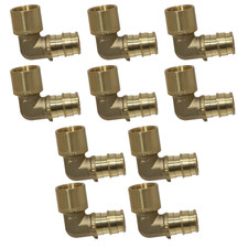 10 Pack XFITTING 1/2" Pex A Male Sweat Elbow , 1/2" Expansion Sweat Elbow