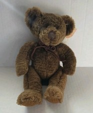 Russ Bears from the Past Bixby Teddy Bear Plush Tag Corduroy Paws Vintage Brown