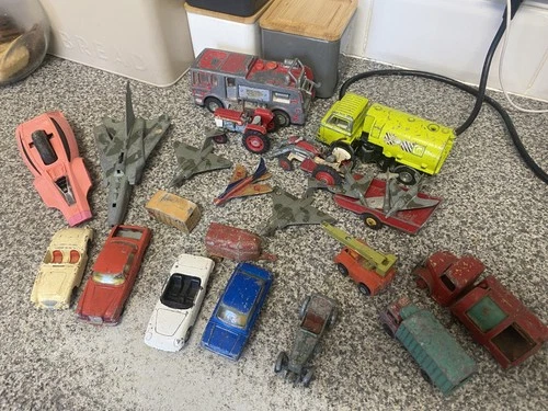 Vintage Dinky  . corgi Lorries etc playworn   joblot