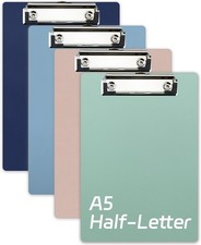 Small Clipboards 4-Pack 6"X9" Mini A5 Size Half Letter Menu Pads Receipt
