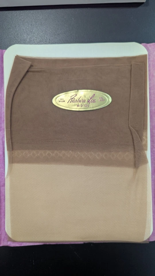 Barbara Lee 425  Heel&Toe Vintage Nylon Stockings - "Rose Tint"- 10 1/2 - 3 Pack - Image 3 of 3