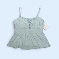 NWT Women  s XS American Eagle Sunchaser Light Blue Camisole with Tie-Front