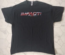Impact Wrestling T Shirt British Flag Design Black Size XL