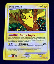 2017 Pokemon PIKACHU Black Star Promo COSMOS HOLO Bleed Card #DP16 Tree SWIRL on eBay