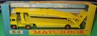 Vintage 1960's Matchbox K-8 King Size Yellow Car Transporter in Original Package