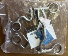 Metalab Cowboy Tack FG Short Shank Futurity Bit Level 2, Brushed Stainless, NEW