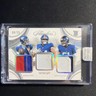 2025 Panini Flawless Dart Skattebo Carter RC Triple Patches 8/20 #TP-NYG