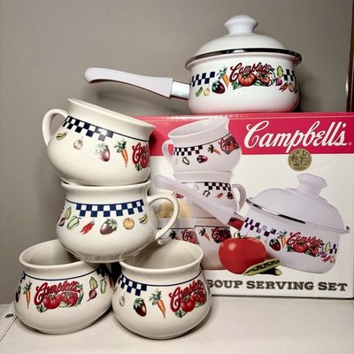 Vintage Campbell s Soup  Hearty 6PC Soup Serving Set  with Original Box