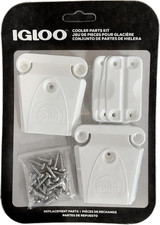 Cooler Plastic Parts Kit - Made in the USA - 2 Latches, 3 Hinges, Latch Post  S